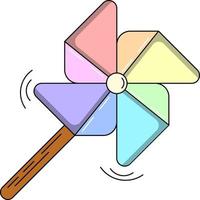 cute colorful pinwheel, perfect for design project vector