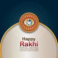 Rakhi design for Happy Raksha Bandhan vector