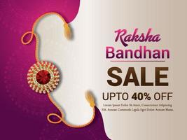 Rakhi for Happy Raksha Bandhan with background vector