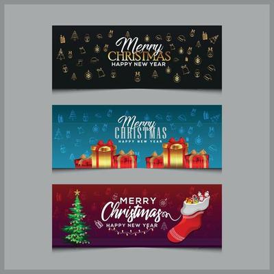 Merry Christmas banners