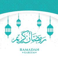 ramadan kareem greeting background template vector
