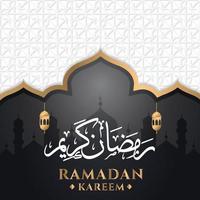 ramadan kareem greeting background template vector