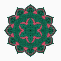 Circular Pattern In Form Of Mandala, Decorative Ornament In Oriental Style, Ornamental Mandala Design Background Free Vector