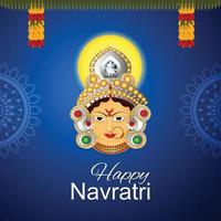 Happy navratri illustration concept vector