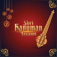 Shri hanuman jayani background vector
