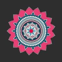 Circular Pattern In Form Of Mandala, Decorative Ornament In Oriental Style, Ornamental Mandala Design Background Free Vector