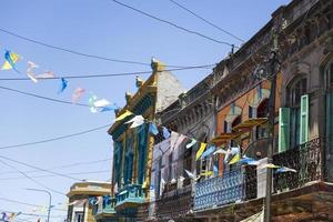 Colorful facade from Caminito in La Boca, Buenos Aires, Argentina photo