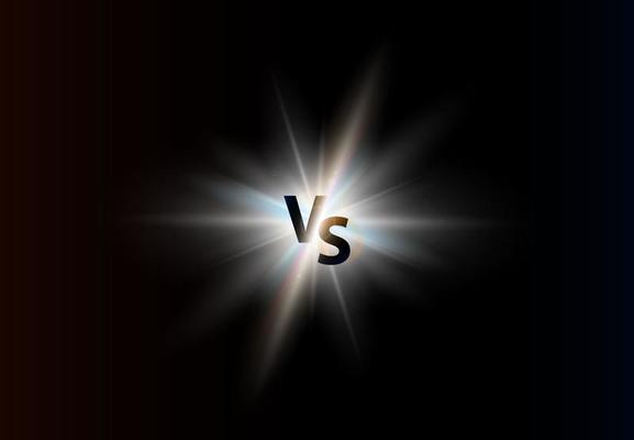 Versus background logo. Vs letters for sports and fight competition. For Battles, matches, games.