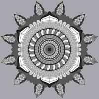 patrón circular en forma de mandala, adorno decorativo en estilo oriental, fondo de diseño de mandala ornamental vector gratuito