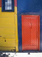 Colorida fachada de Caminito en La Boca, Buenos Aires, Argentina foto