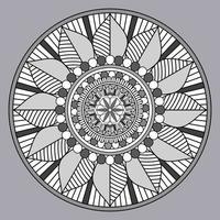 patrón circular en forma de mandala, adorno decorativo en estilo oriental, fondo de diseño de mandala ornamental vector gratuito