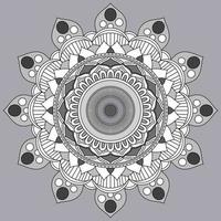 patrón circular en forma de mandala, adorno decorativo en estilo oriental, fondo de diseño de mandala ornamental vector gratuito