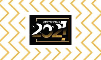 Happy New Year 2021 Text Typography Banner vector