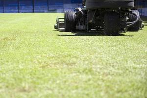 Lawnmower on the stadium photo