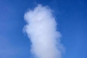 Geyser steam eruption
