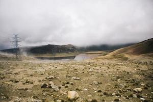 laguna milluni en bolivia foto