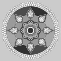 patrón circular en forma de mandala, adorno decorativo en estilo oriental, fondo de diseño de mandala ornamental vector gratuito