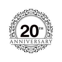 20 Year Anniversary Set Vector Template Design Illustration