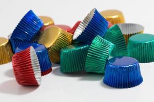 tazas para hornear de aluminio de colores