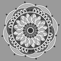 patrón circular en forma de mandala, adorno decorativo en estilo oriental, fondo de diseño de mandala ornamental vector gratuito