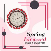 Vector illustration of a Banner for Change your clocks message for Daylight Saving Time.