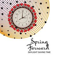 Vector illustration of a Banner for Change your clocks message for Daylight Saving Time.