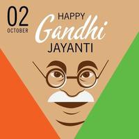 ilustración vectorial de un fondo para la celebración del 2 de octubre de gandhi jayanti. vector