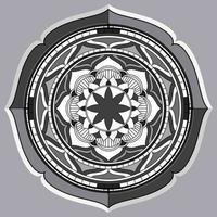 patrón circular en forma de mandala, adorno decorativo en estilo oriental, fondo de diseño de mandala ornamental vector gratuito