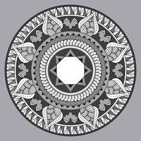 patrón circular en forma de mandala, adorno decorativo en estilo oriental, fondo de diseño de mandala ornamental vector gratuito