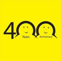 th anniversary numbers. years old yellow background logotype. Age congrats, congratulation idea. Isolated abstract graphic design template. Creative vector