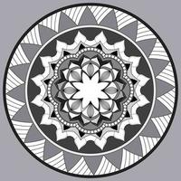 patrón circular en forma de mandala, adorno decorativo en estilo oriental, fondo de diseño de mandala ornamental vector gratuito