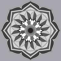 patrón circular en forma de mandala, adorno decorativo en estilo oriental, fondo de diseño de mandala ornamental vector gratuito