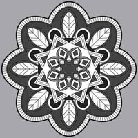 patrón circular en forma de mandala, adorno decorativo en estilo oriental, fondo de diseño de mandala ornamental vector gratuito