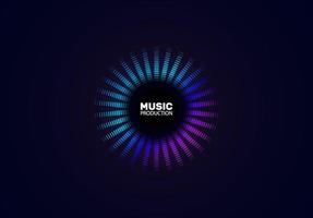 Music wave. Abstract background with a dynamic blending line. Illustration suitable for graphic design. vector