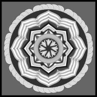 patrón circular en forma de mandala, adorno decorativo en estilo oriental, fondo de diseño de mandala ornamental vector gratuito