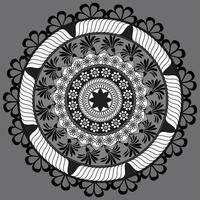 Circular floral Pattern In Form Of Mandala, Decorative Ornament In Oriental Style, Ornamental Mandala Design Background Free Vector