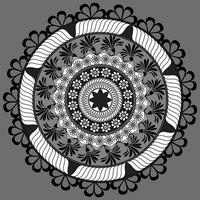 patrón floral circular en forma de mandala, adorno decorativo en estilo oriental, fondo de diseño de mandala ornamental vector gratuito