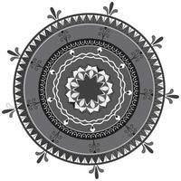 patrón circular en forma de mandala, adorno decorativo en estilo oriental, fondo de diseño de mandala ornamental vector gratuito