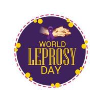 Vector illustration of a Background for World Leprosy Day.