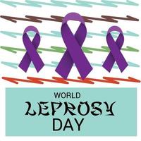 Vector illustration of a Background for World Leprosy Day.