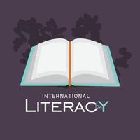 Vector illustration of a Background for International Literacy Day.