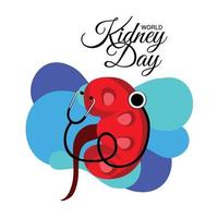 Vector illustration of a Background for World Kidney Day.