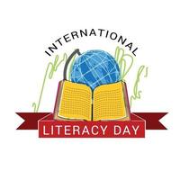 Vector illustration of a Background for International Literacy Day.