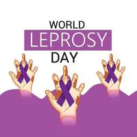 Vector illustration of a Background for World Leprosy Day.