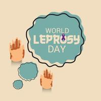 Vector illustration of a Background for World Leprosy Day.