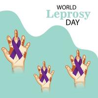 Vector illustration of a Background for World Leprosy Day.