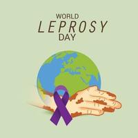 Vector illustration of a Background for World Leprosy Day.