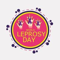 Vector illustration of a Background for World Leprosy Day.