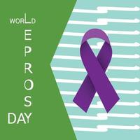 Vector illustration of a Background for World Leprosy Day.