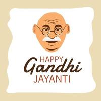 ilustración vectorial de un fondo para la celebración del 2 de octubre de gandhi jayanti. vector